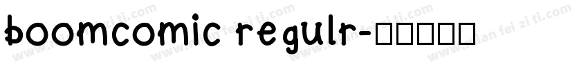 boomcomic regulr字体转换